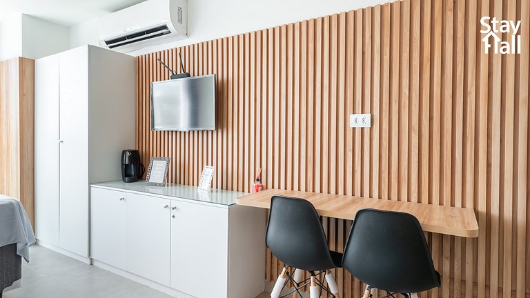 Flat 1 quarto conforto em Cupe - 154D