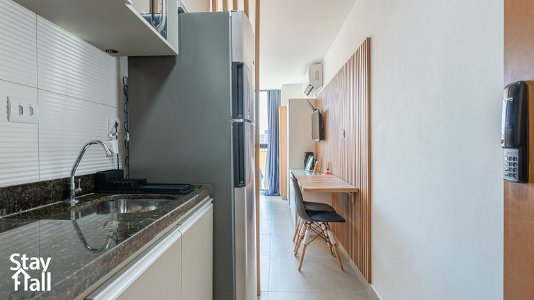 Flat 4 pessoas-Piscina na Cobertura-154D