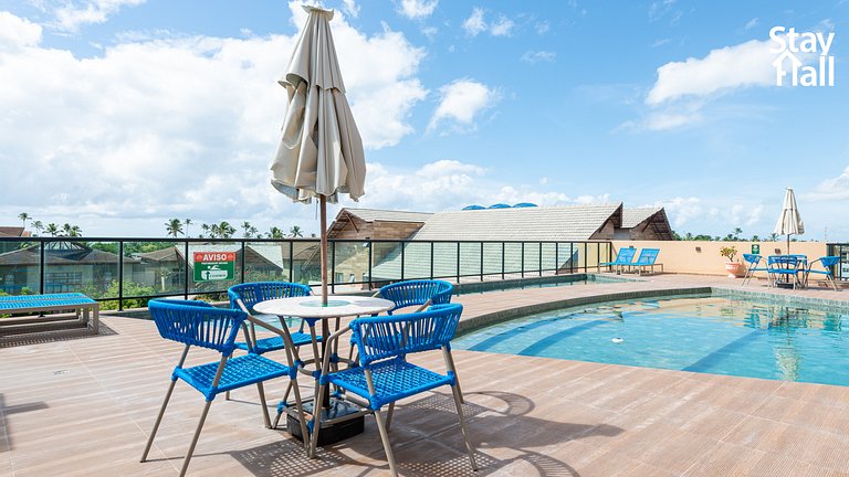 Flat 4 pessoas-Piscina na Cobertura-154D