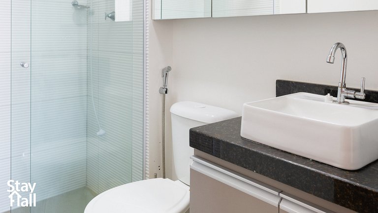 Flat 1 quarto conforto em Cupe - 154D