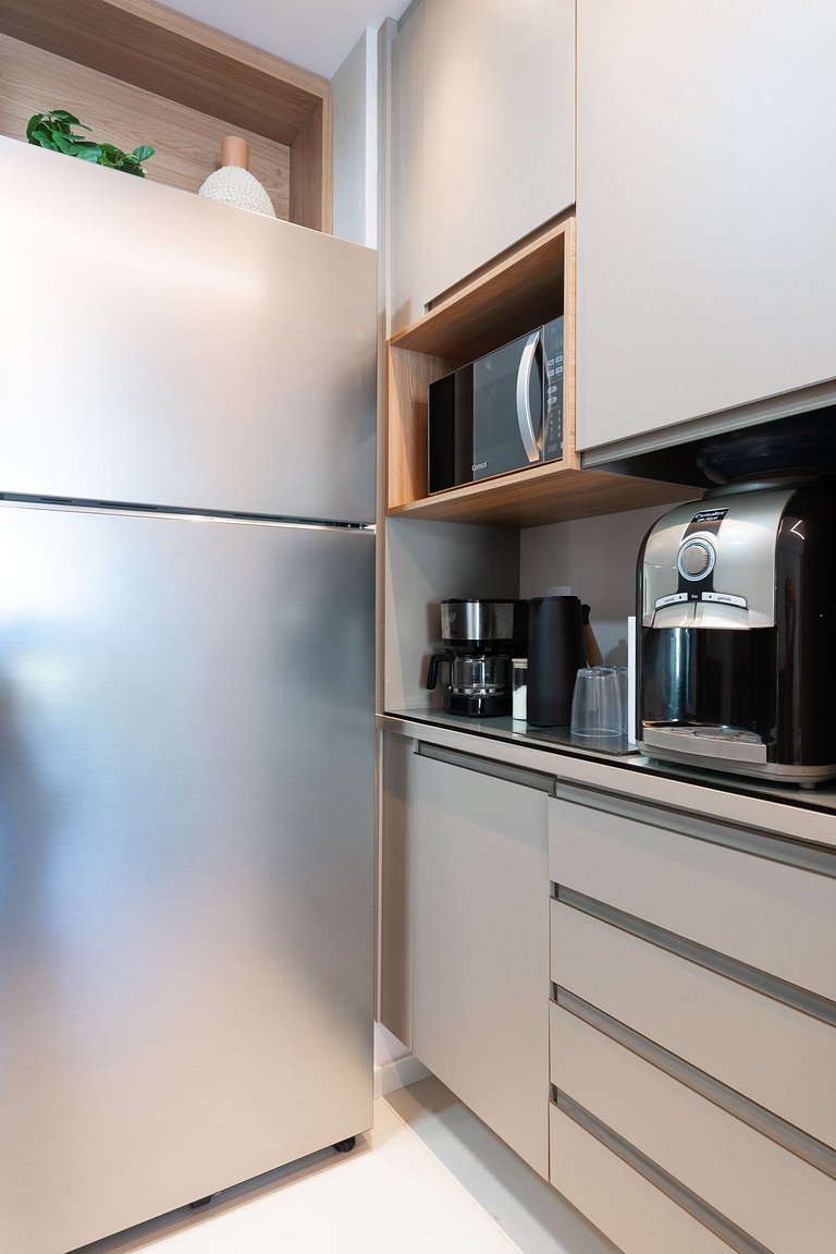 Flat 2 quartos-Cond. beira-mar em Carneiros-SH155