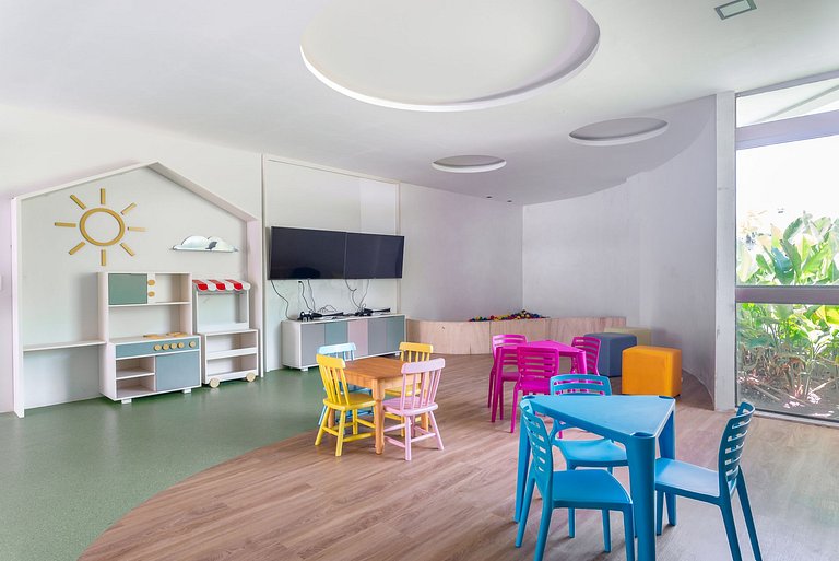 Flat 2 quartos-Cond. beira-mar em Carneiros-SH155