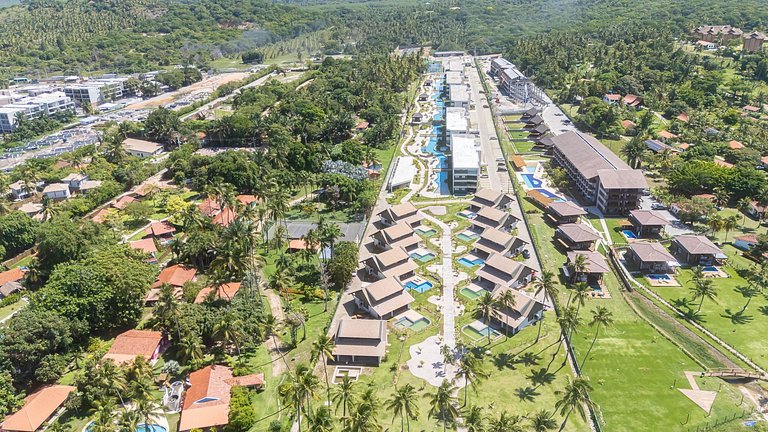 Flat 2 quartos-Cond. beira-mar em Carneiros-SH155