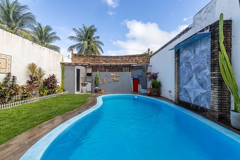 Casa Rústica 4qt beira mar c/piscina-156