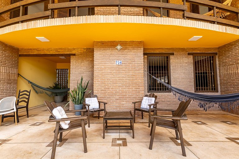 Casa Rústica 4qt beira mar c/piscina-156