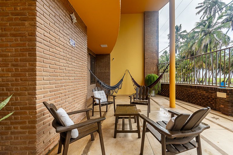 Casa Rústica 4qt beira mar c/piscina-156