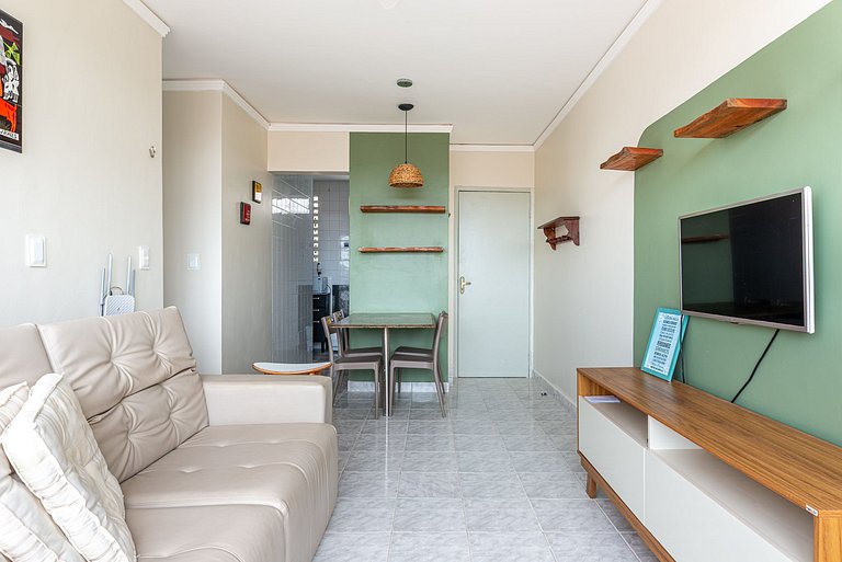 Flat 2qts -100m da Praia de Carneiros - SH151